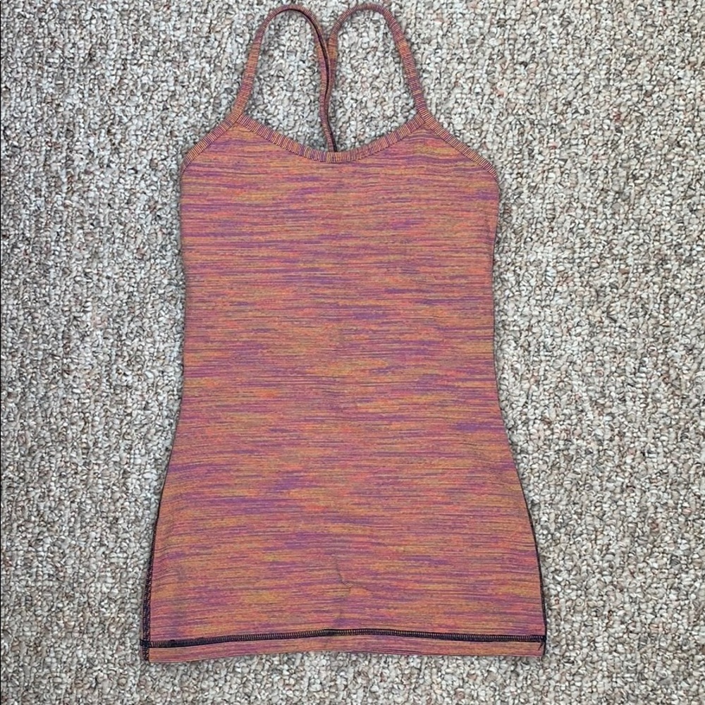 Lululemon Power Y Tank: Space Orange